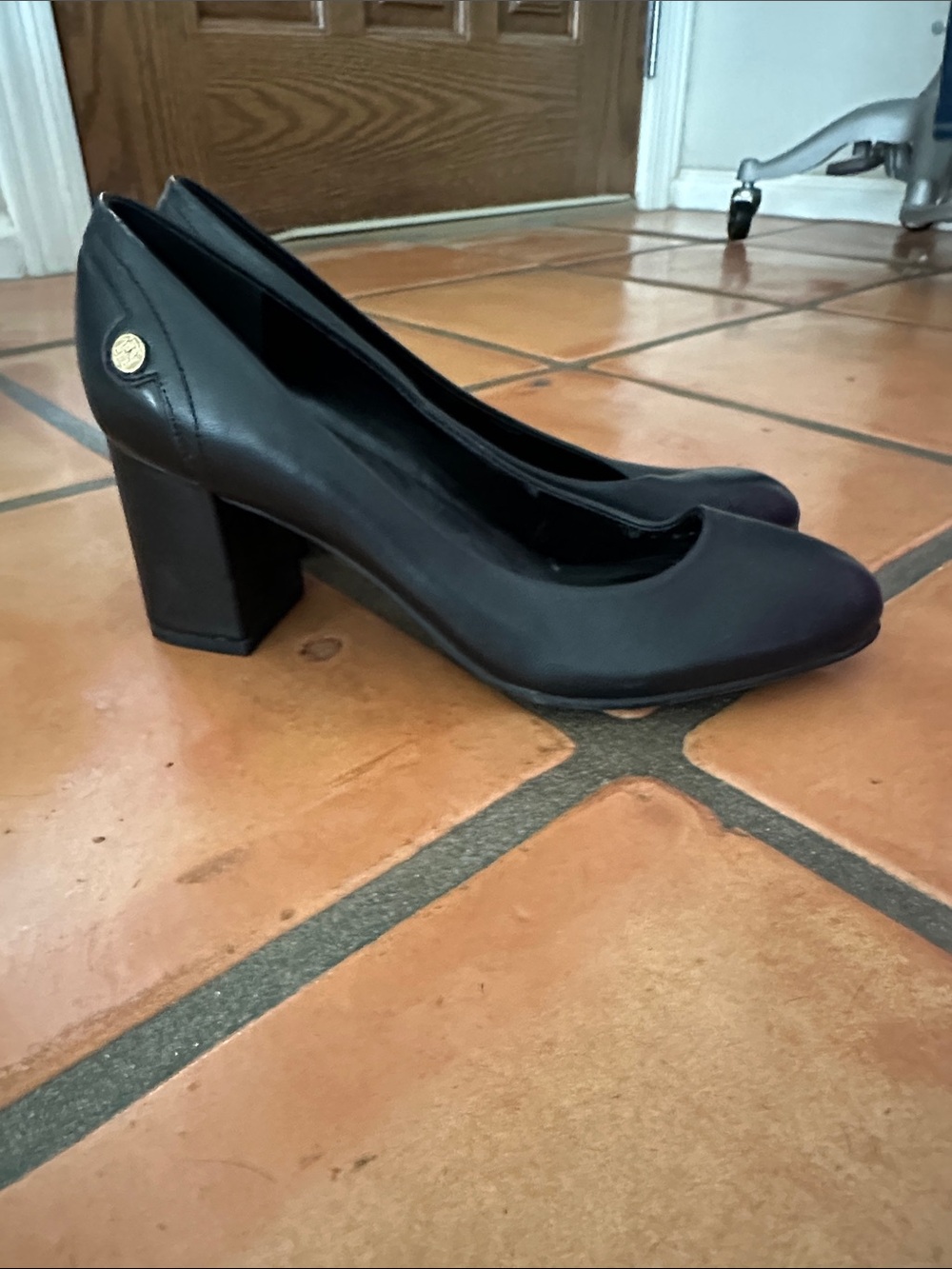 Tommy Hilfinger-Classic Black Block Heel Pumps - Women's Dress Shoes never worn